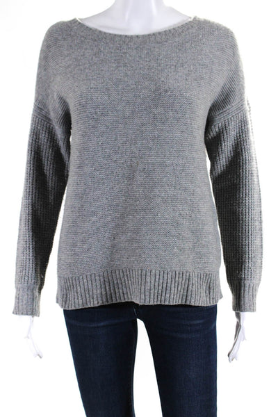 Rag & Bone Womens Wool Round Neck Pullover Long Sleeved Sweater Gray Size XXS