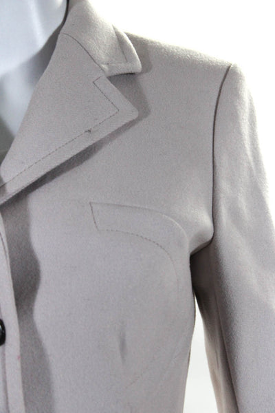 Derek Lam Women's Long Sleeves Four Button Long Sleeves Blazer Pink Size 4