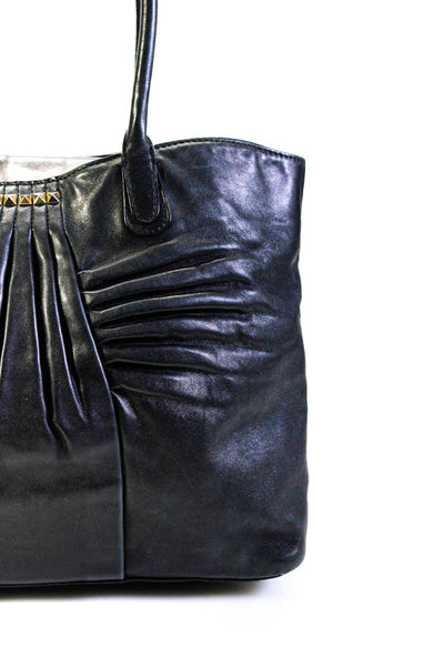 Valentino Garavani women's Top Handle Rockstud Embellished Ruched Tote Handbag B