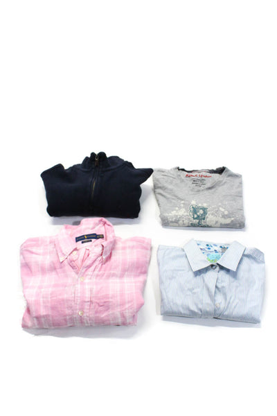 Ralph Lauren Robert Graham Womens Shirts Sweatshirts Pink Size M L LT XL Lot 4