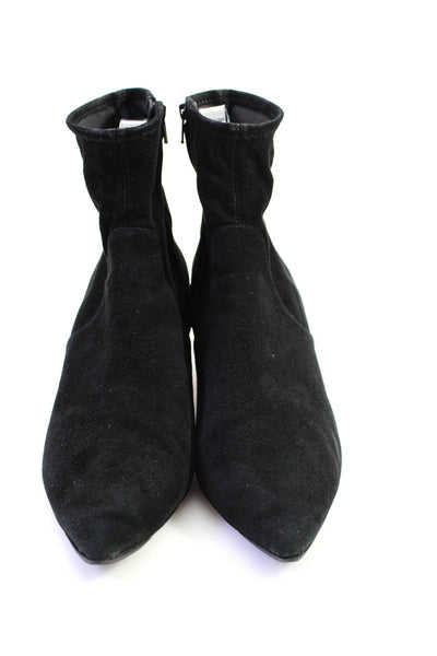 Loeffler Randall Women's Pointed Toe Stiletto Heel Ankle Boots Black Size 9.5