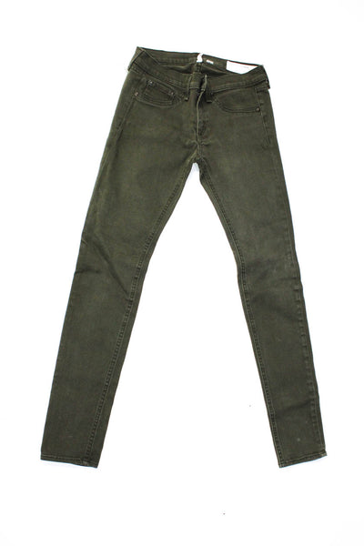 Rag & Bone Jean J Brand Womens Leggings Skinny Jeans Green Purple Size 27 Lot 2