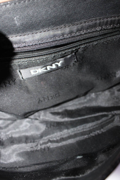 DKNY Women's Snap Closure Crossbody Handbag Black Size M