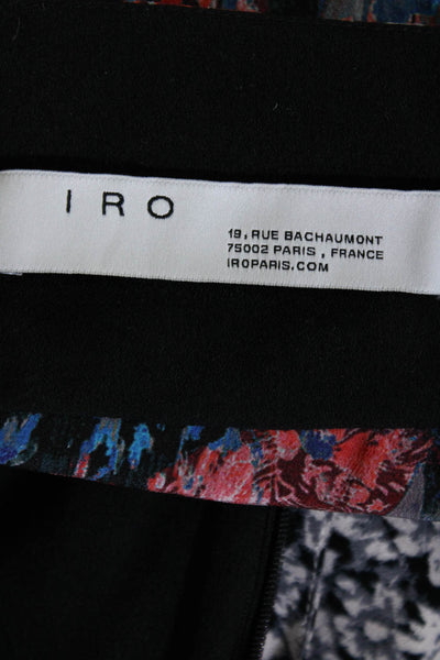 IRO Women's Silk Drapey Floral Print Tulip Pencil Skirt Multicolor Size 38