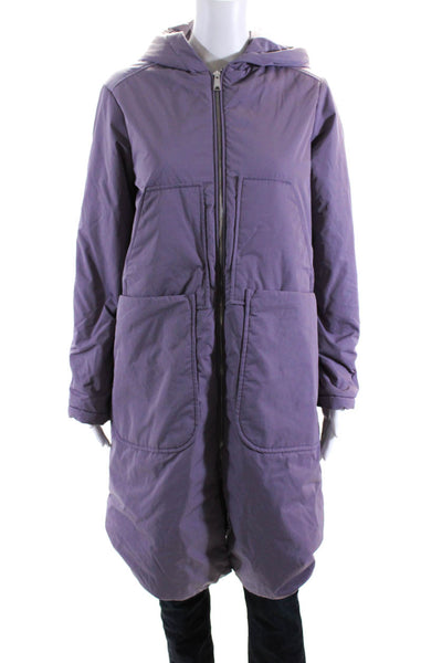 OOF Womens Lavender Puffer Coat Size 0 15113926