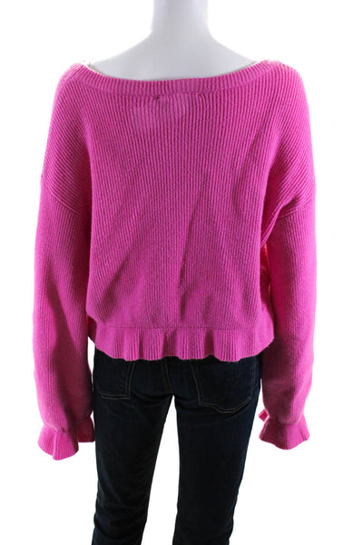 MINKPINK Womens Knit Nora Crop Sweater Size 14 12872257