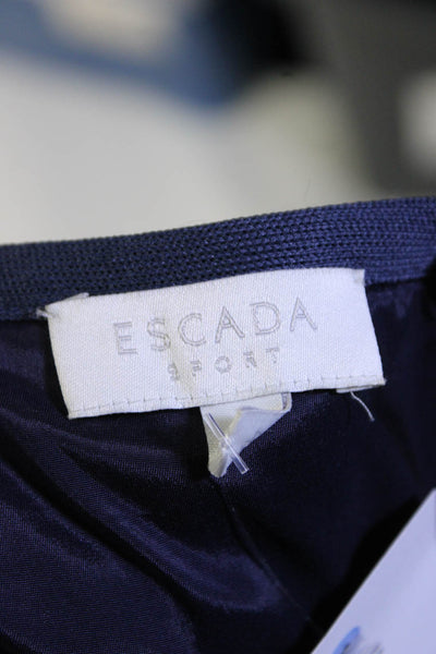 Escada Sport Women's Lined Faux Shearling A-line Skirt Blue Size 42