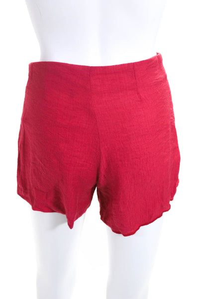 Alexis Women's High Rise Unlined Mini Shorts Hot Pink Size XS