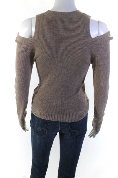 Hudson Womens Crewneck Cutout Sweater Size 2 15873496