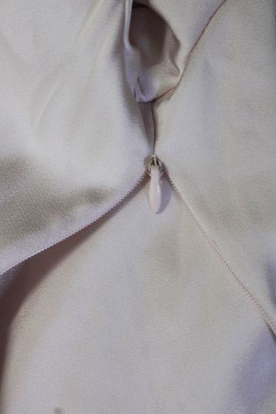 Marissa Webb Collective Womens Blush Tie Waist Blouse Size 8 14700456