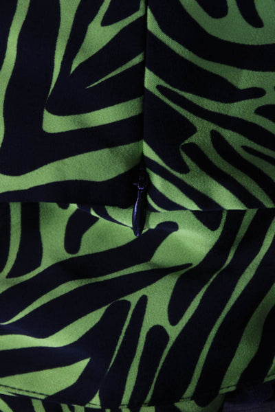 Ronny Kobo Collective Womens Green Zebra Top Size 10 15000018