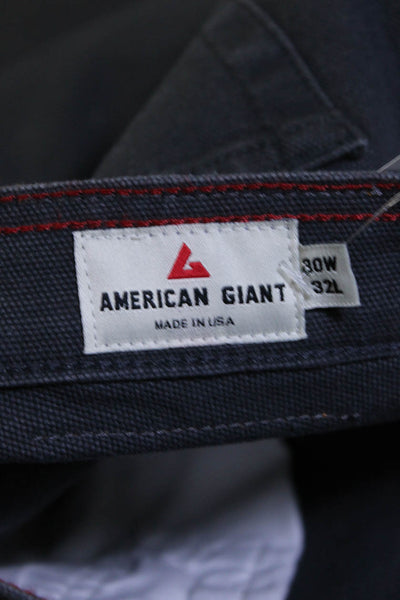 American Giant Men's Five Pockets Straight Leg Denim Pant Black Size 30