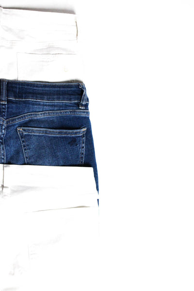 Rag & Bone DL1961 Womens Mid Rise Skinny Jeans Blue White Size 24 27 26 Lot 3