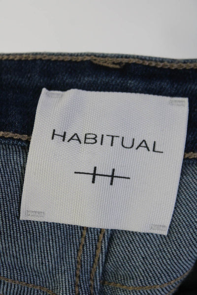 Habitual Women's High Waist Medium Wash Straight Leg Denim Pant Size 26