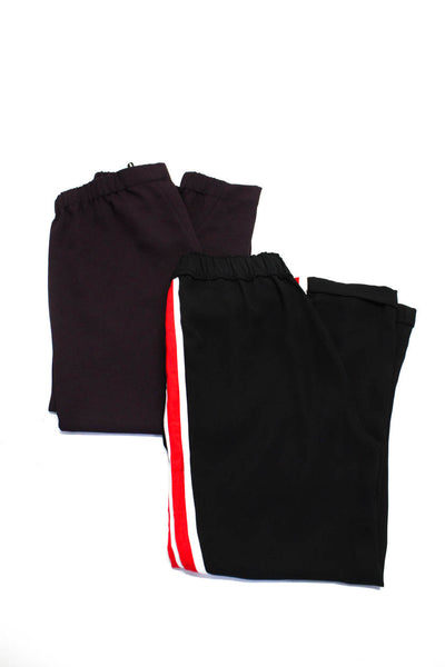 Babaton Zara Womens Racing Stripe Elastic Waist Slim Pants Size Small Lot 2