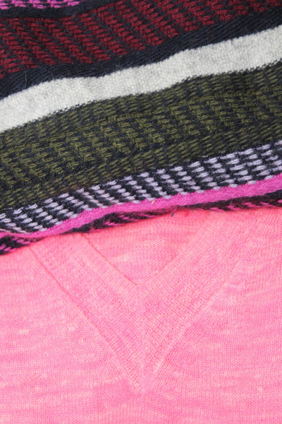 J Crew Women's Long Sleeve Striped Knit Blouse Navy Size XXS, Lot 2