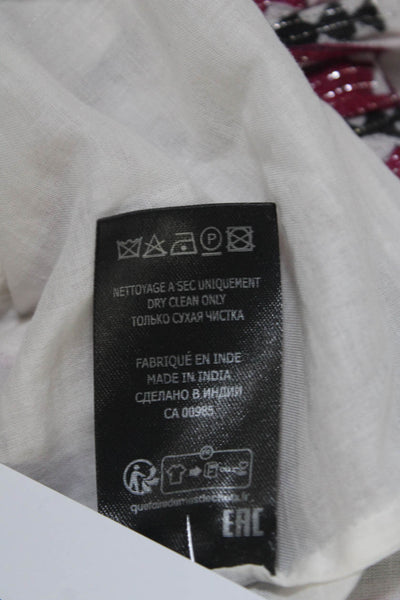 Isabel Marant Etoile Womens Cotton Ruffled Mini Naomi Skirt Multicolor Size 36
