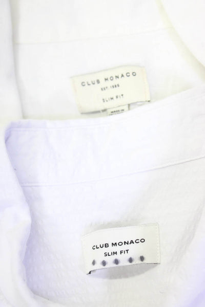 Club Monaco Mens Cotton Floral Print Button Up Shirt Navy Size XS S M Lot 3