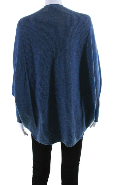 J. Mclaughlin Women's Cashmere Drop Shoulder Pullover Sweater Blue Size M