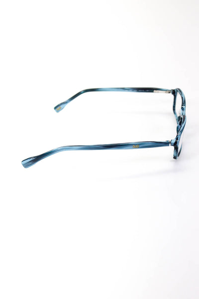 D&G Dolce & Gabbana Womens DG 1186 Rectangular Eyeglass Frames Blue Plastic