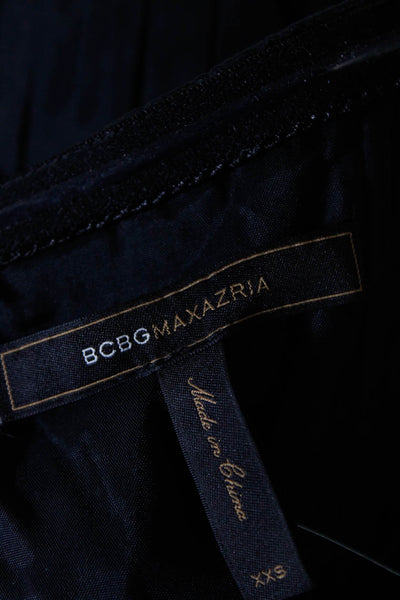 BCBGMAXAZRIA Women's Strapless Embellished Mini Dress Black Size XXS