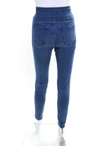J Brand Womens Blue Medium Wash High Rise Fly Button Skinny Leg Jeans Size 26
