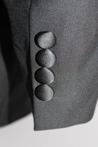 Corbin Mens Collared Buttoned Darted Long Sleeve Blazer Black Size EUR44