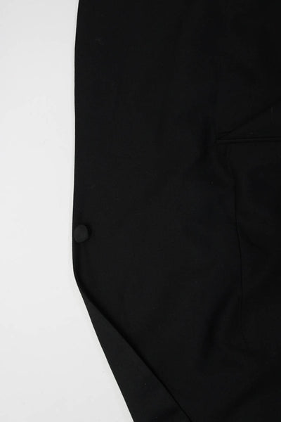 Corbin Mens Collared Buttoned Darted Long Sleeve Blazer Black Size EUR44
