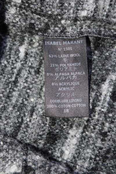 Isabel Marant Women's Wool Pleated Mini Skirt Gray Size 0