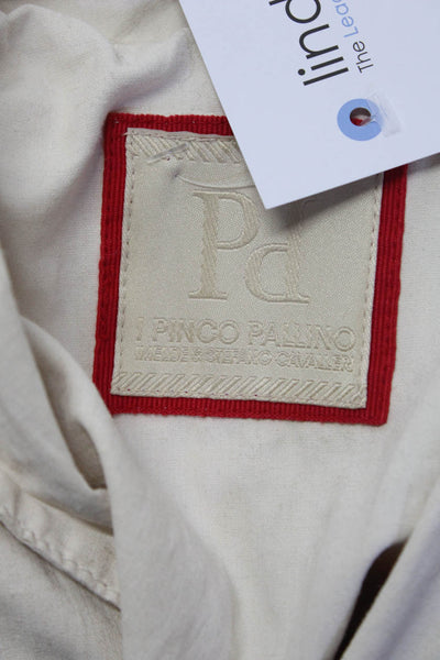 I Pinco Pallino Girls Notched Lapel Three Button Blazer Jacket Beige Size 4
