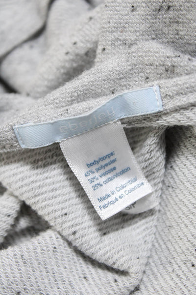 Eberjey Womens Boat Neck Long Sleeve Pajamas Lounge Set Gray Size Small