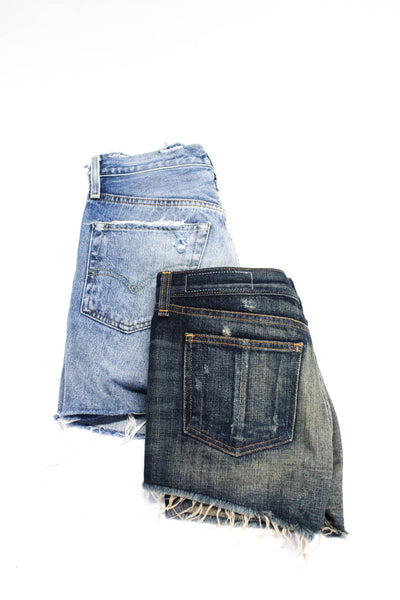 Rag & Bone Jean Levis Womens Denim Shorts Blue Cotton Size 25 24 Lot 2