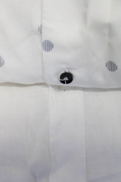 Grayson Altemflower Mens Long Sleeves Button Down Shirts White Size 3 Lot 2
