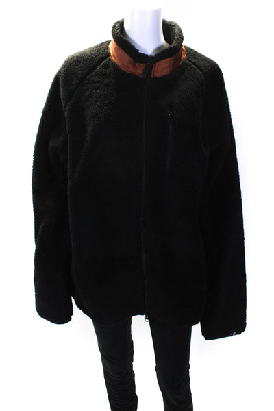 Everlane Mens The ReNew Fleece Bomber  Black Size B