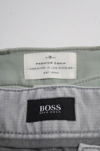 7 For All Mankind Boss Hugo Boss Mens Pants Jeans Blue Size 32 33/30 Lot 2