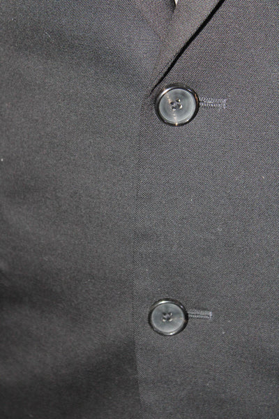 Theory Mens Two Button Classic Blazer Jacket Black Size 40 Long