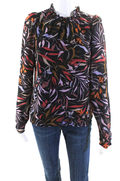 Peter Som Collective Womens Leaf Printed Top Size 4 15722260