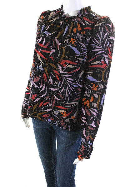 Peter Som Collective Womens Leaf Printed Top Size 4 15722260