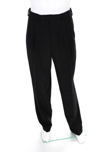 Lauren Ralph Lauren Mens Wool Blend Pleated Front Dress Pants Gray Size 36