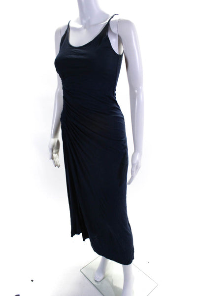 ALC Women's Sleeveless Ruched Maxi Dress Navy Size XS