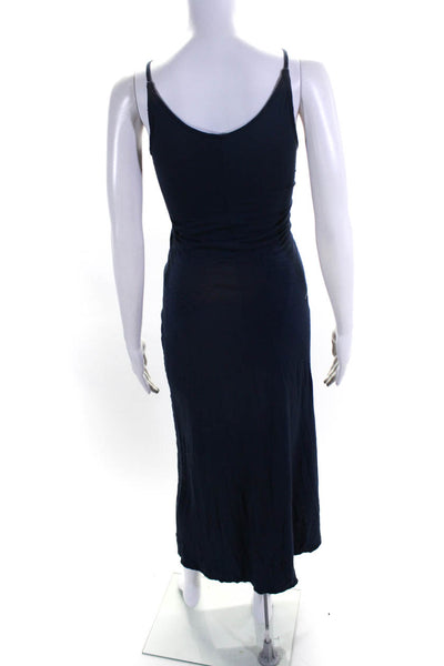 ALC Women's Sleeveless Ruched Maxi Dress Navy Size XS