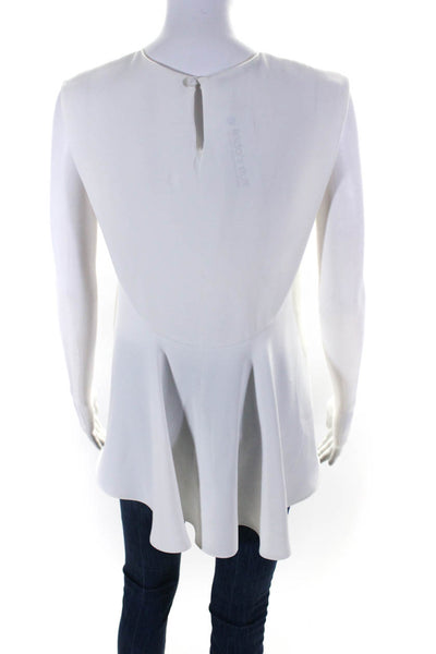 CH Carolina Herrera Women's Sleeveless A Line Top White Size 2