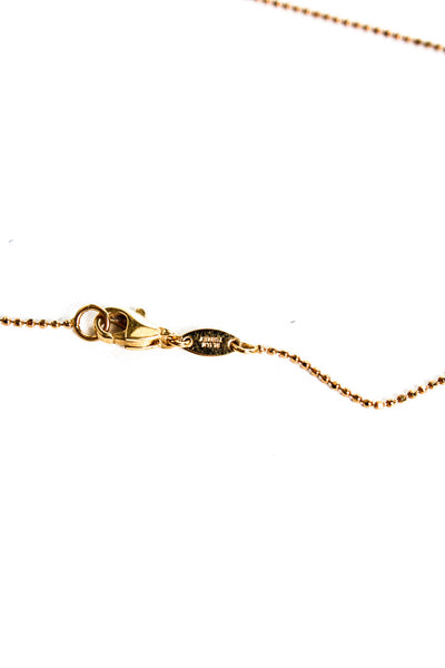 Designer Womens 14KT Yellow Gold Star Chain Necklace 18" 3g