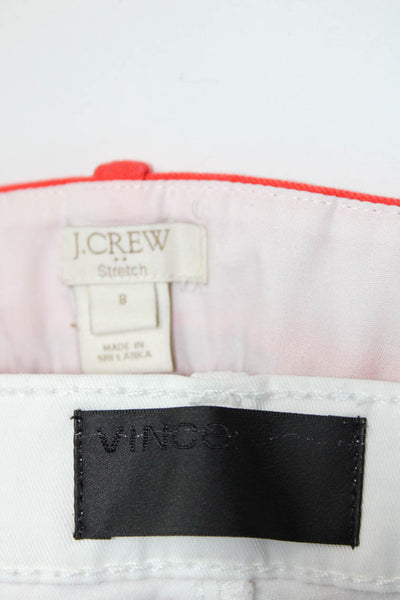 J Crew Vince Womens Cotton Stretch Low-Rise Skinny Pants Red Size 8 28 Lot 2