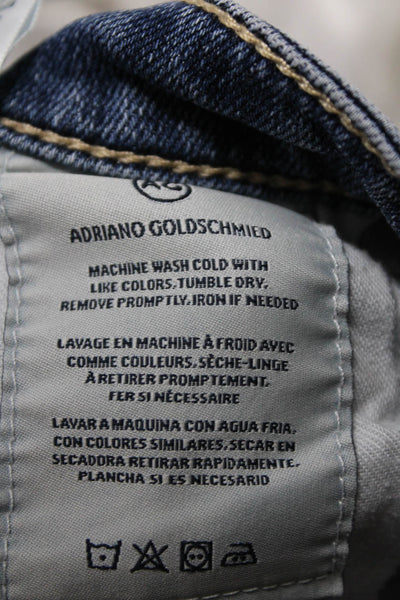 AG Adriano Goldschmied Zara Womens Straight Jeans Pants Blue Size XS 24 25 Lot 3