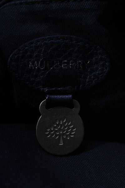 Mulberry Women's Snap Closure Shoulder Handbag Black Size M