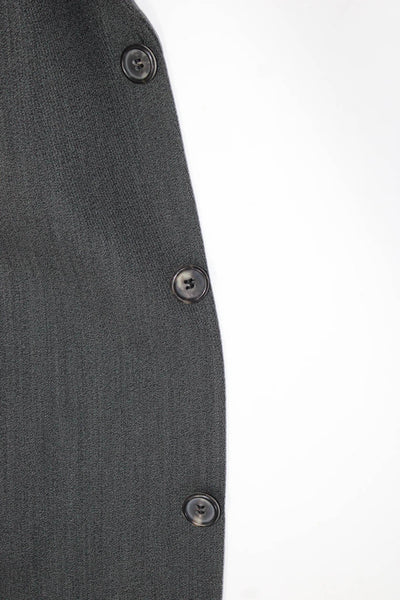 Boss Hugo Boss Mens Wool Textured Three Button No Vent Blazer Black Size 40 R