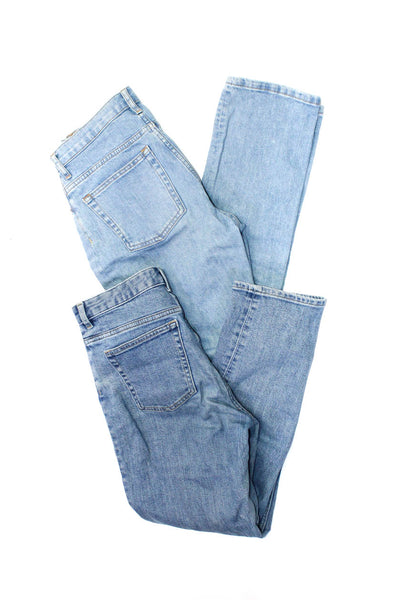 Everlane Women's Light Wash Five Pockets Straight Leg Denim Pant Size 26 Lot 2