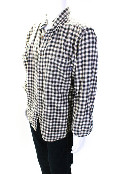 Woolrich Men's Collar Long Sleeves Button Down Shirt Plaid Size L