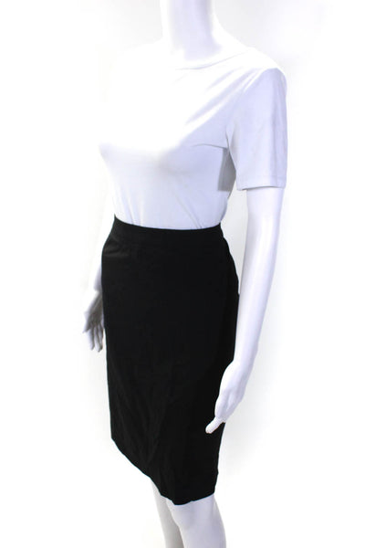 Boss Hugo Boss Women's Lined Back Slit Knee Length Pencil Skirt Black Size L